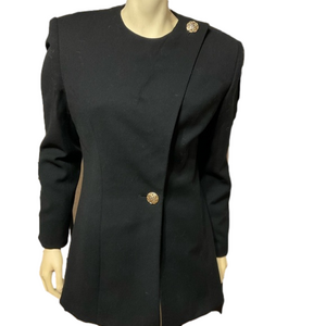 MORGAN Miller Long Career Wear Blazer with Gold Buttons